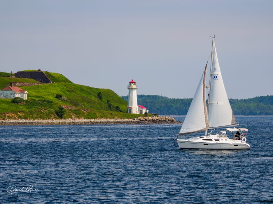 Sailing Past George's Island Lighthouse