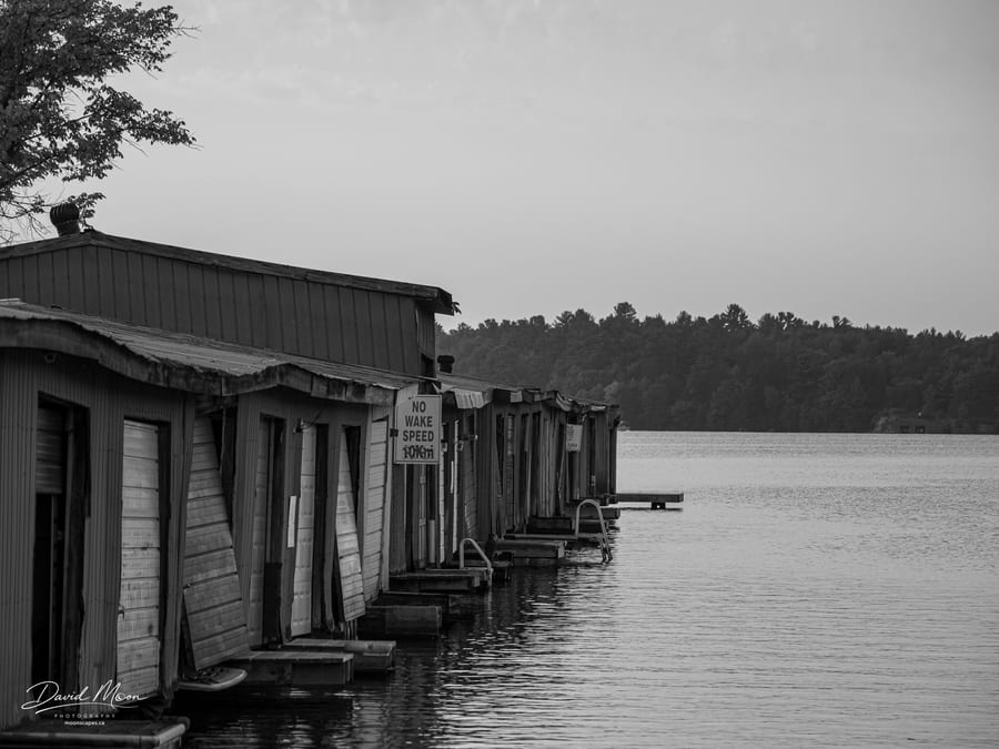 Boathouses on Lake Muskoka