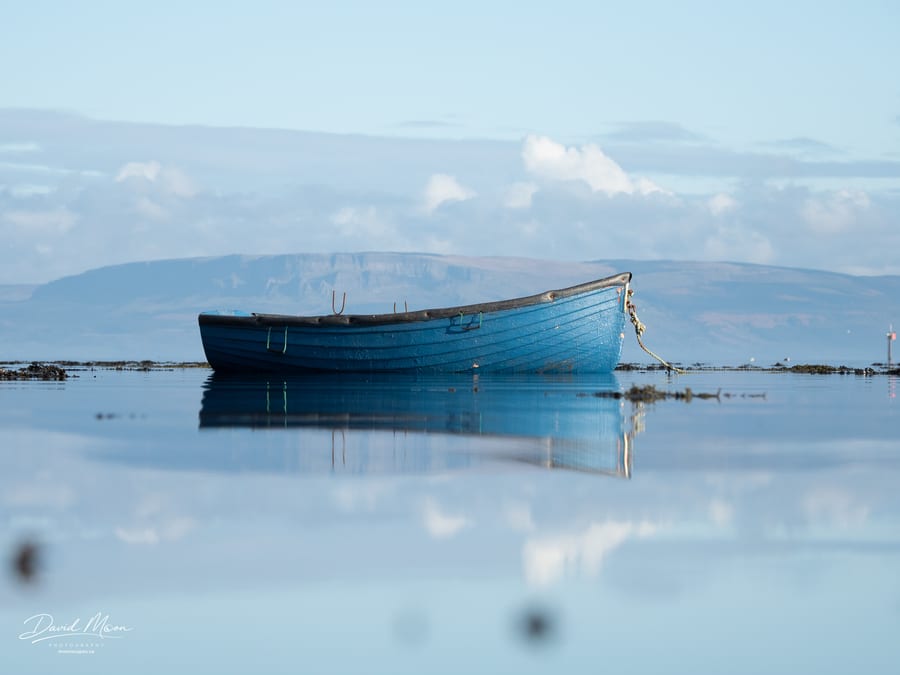 Boats and Reflections in the Lough Foyle near Quigley's Point, Donegal, Ireland