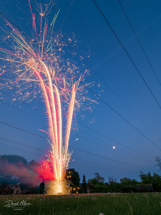 Victoria Day Fireworks at Blue Hour