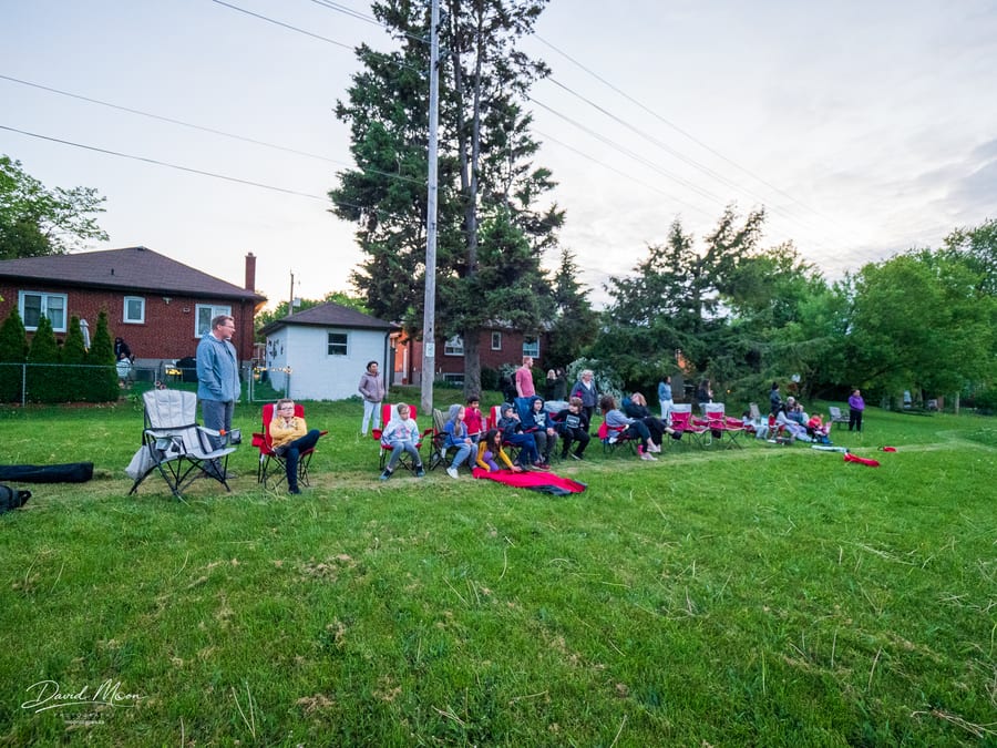 Enjoying the Victoria Day Fireworks