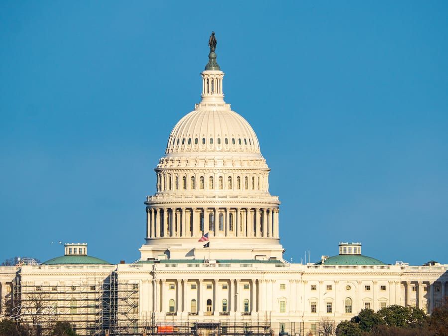 Capitol Dome in Afternoon Light