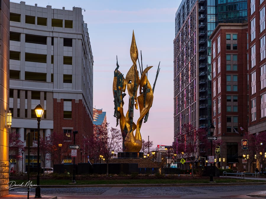 Katyn Memorial at Dusk