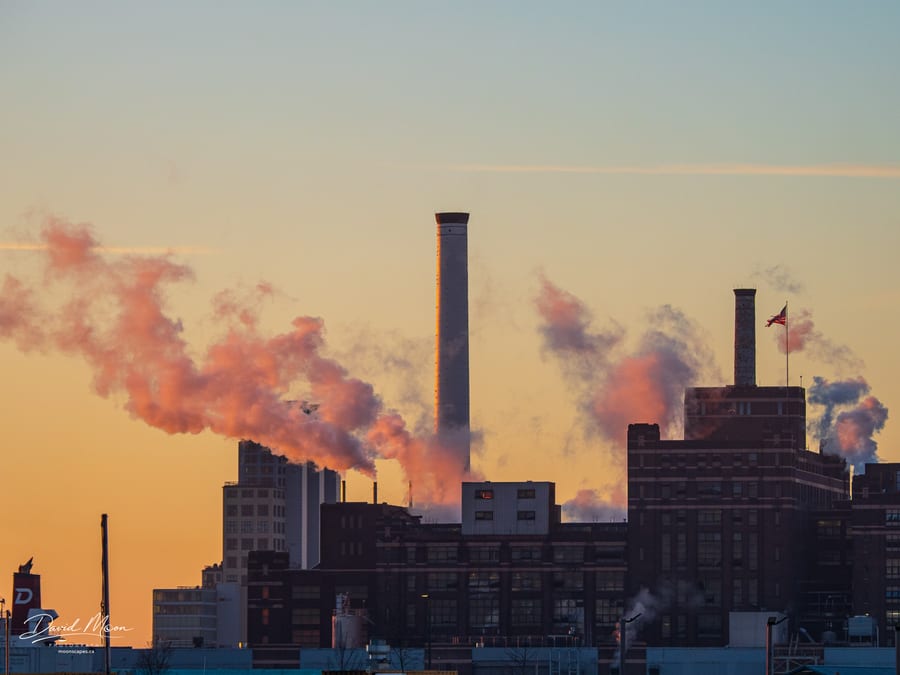 Smokestacks at Dawn