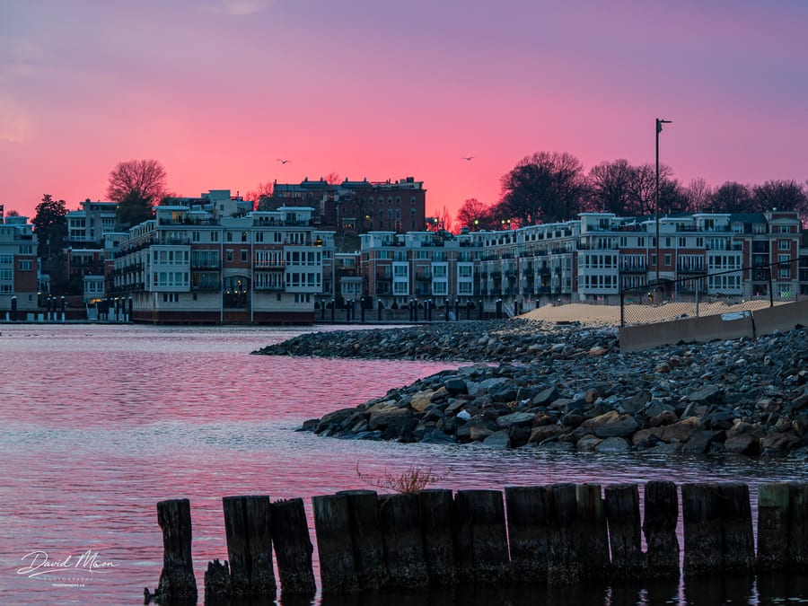 Pink Sky over the Waterfront
