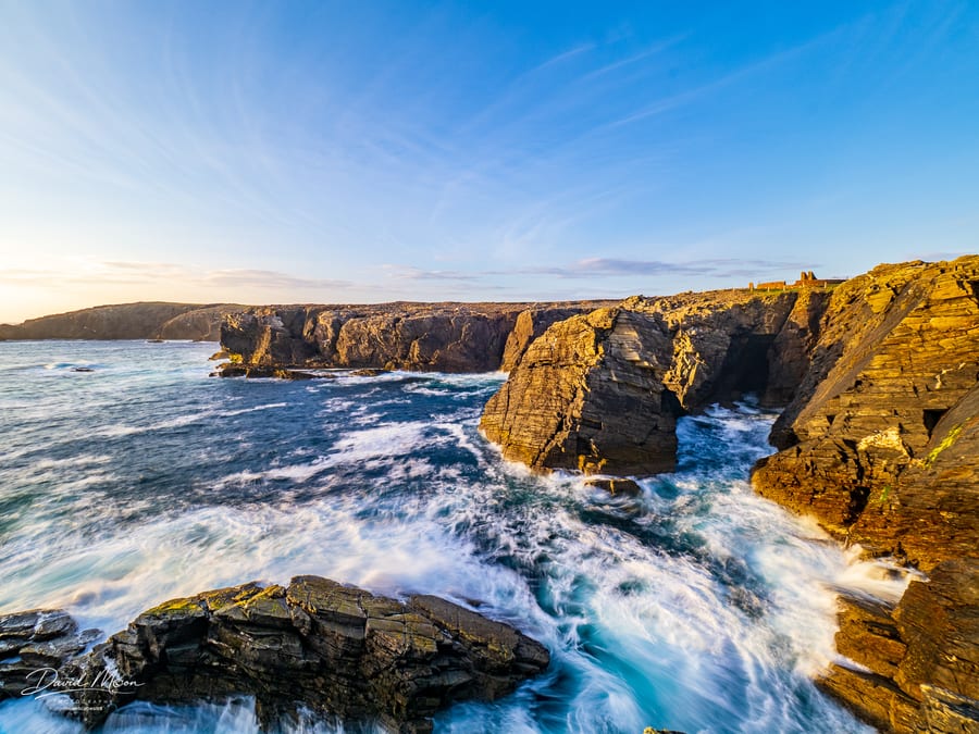 Golden Cliffs at the Atlantic
