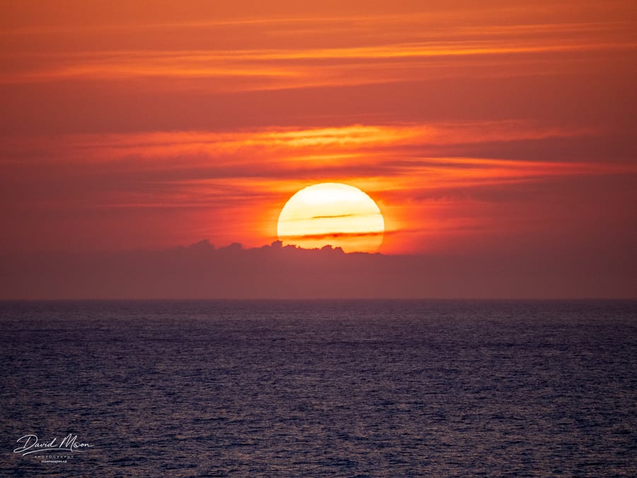 Sunset over the Atlantic