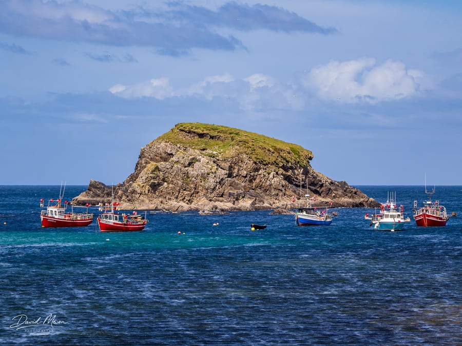 Fishing Boats by the Islet
