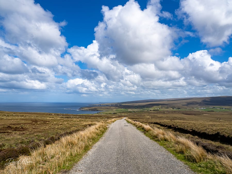 Road across the Mayo Bog