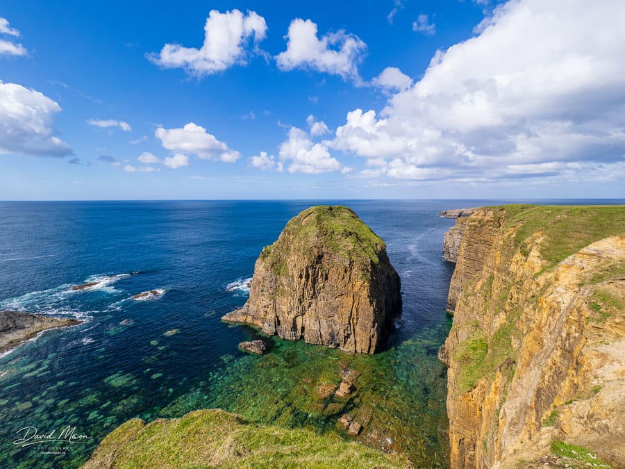 Sea Stack in Clear Water