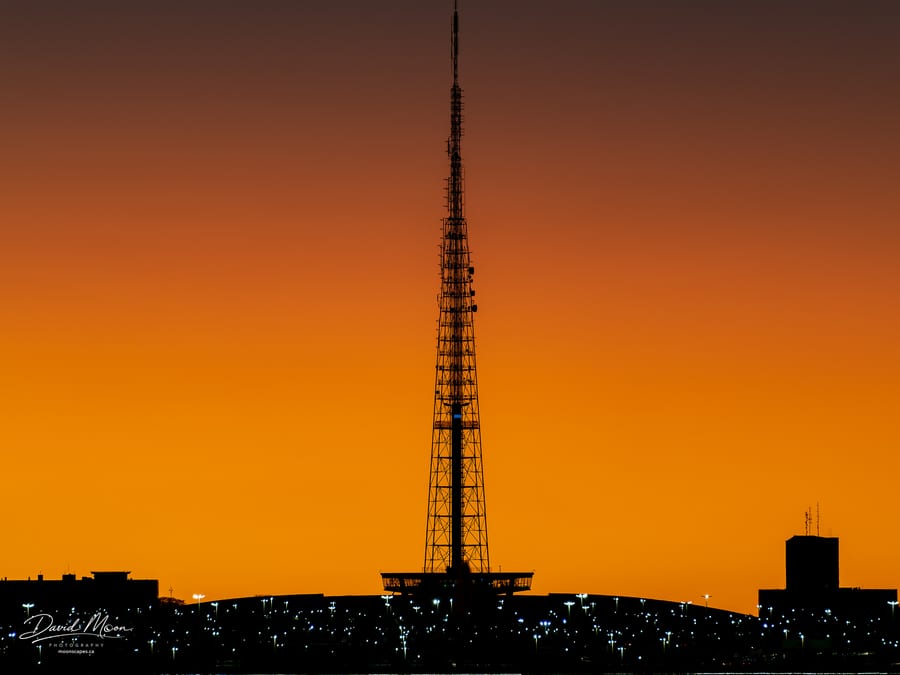 Brasília TV Tower at Sunset