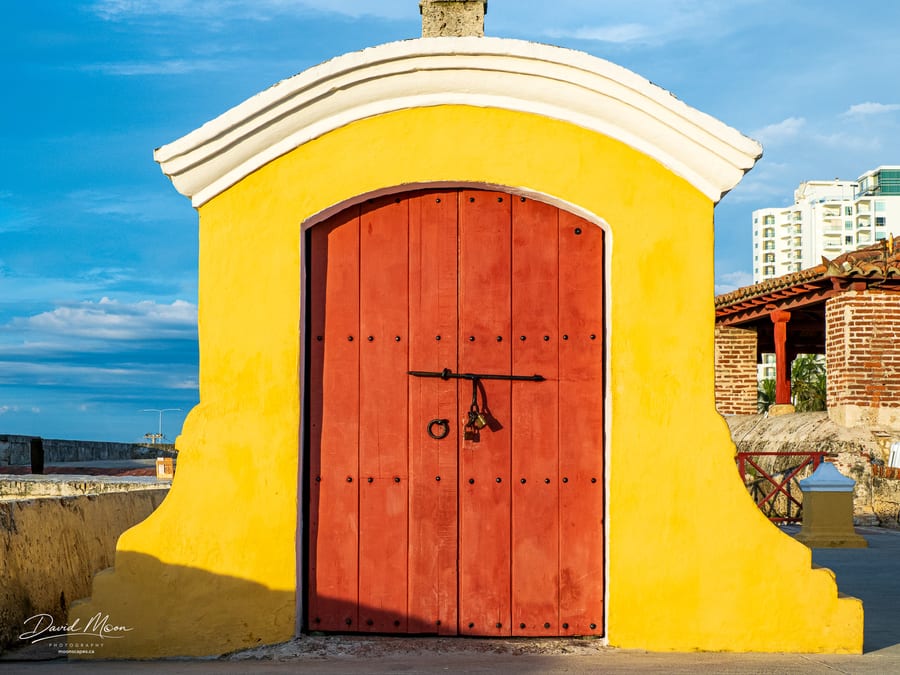 Door in Cartagena's Old City Walls