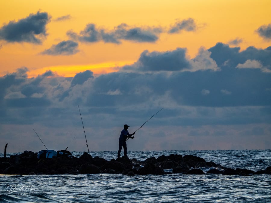 Fisherman at Sunset