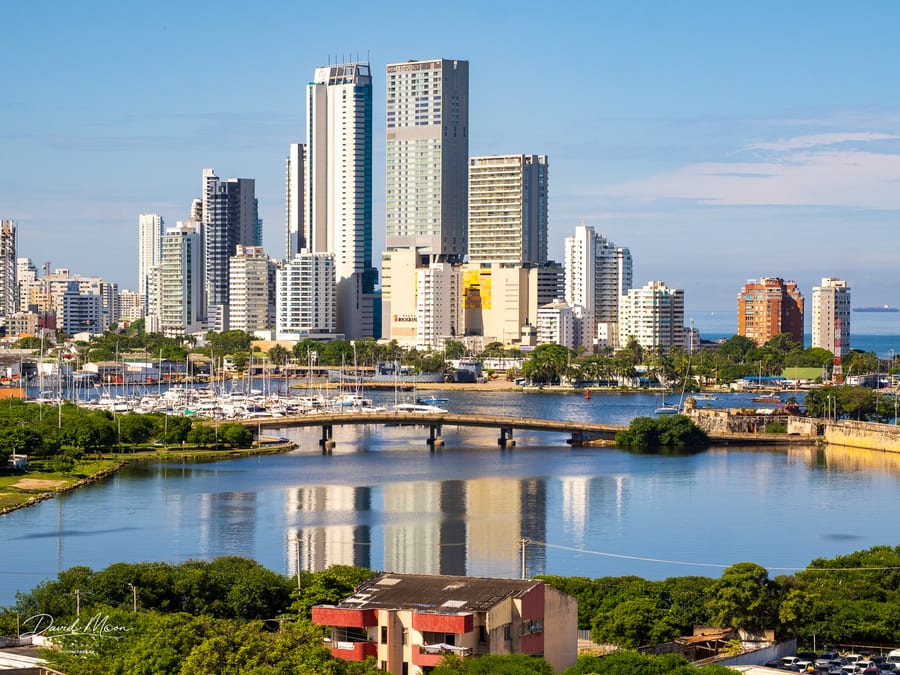 Cartagena Skyline from Castillo