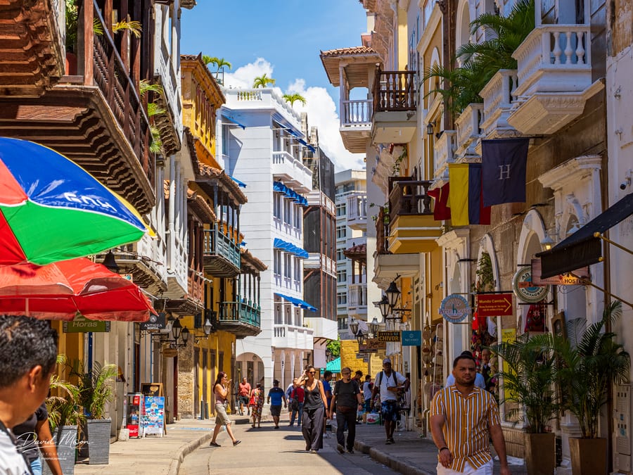 Colonial Street in Cartagena