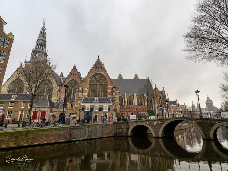 Oude Kerk and Canal Bridge