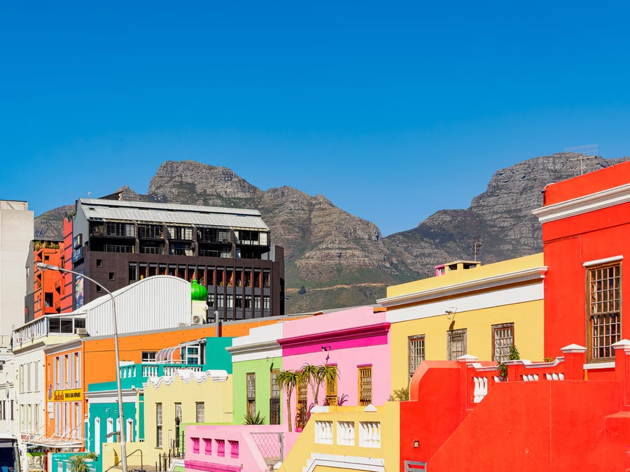 Bo-Kaap and Table Mountain
