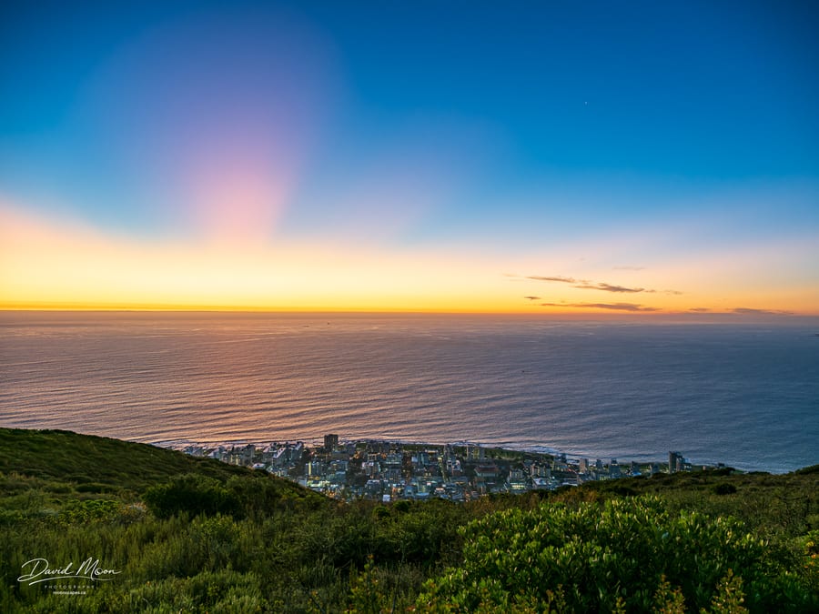 Atlantic Sunset Above Cape Town