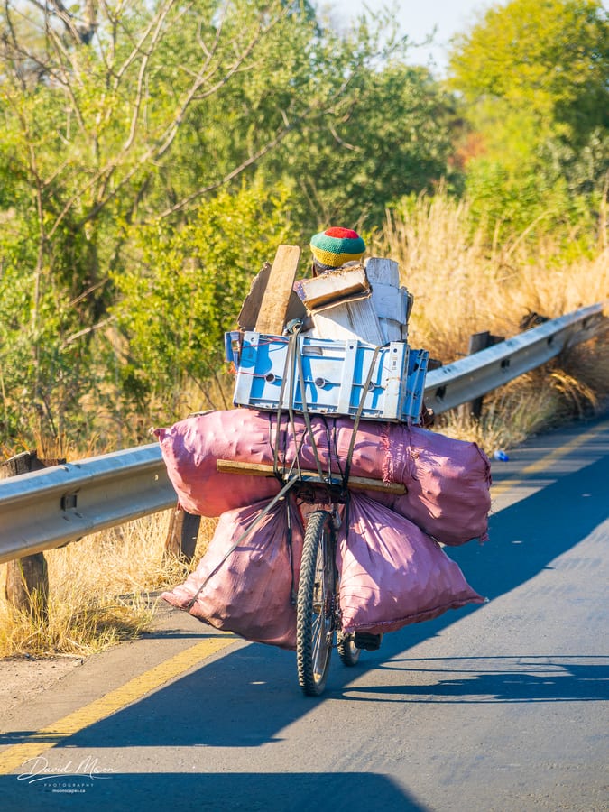 Loaded Bicycle on the Road