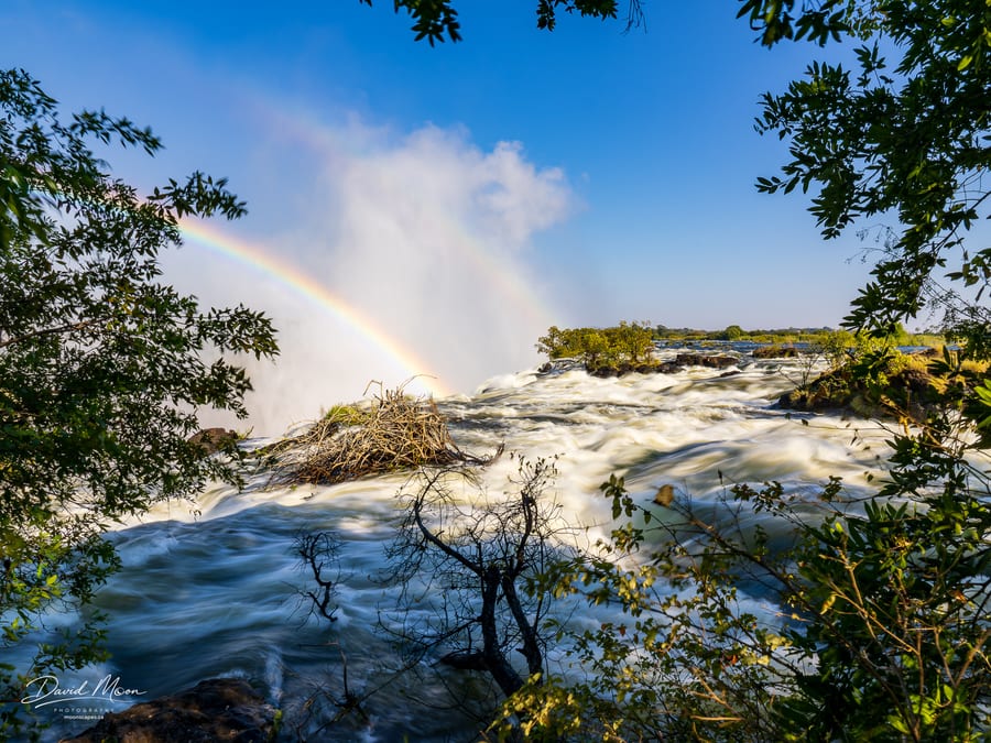 Rainbow at the Edge of Victoria Falls