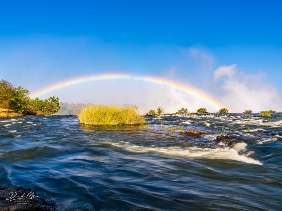 Rainbow Over the Zambezi Rapids