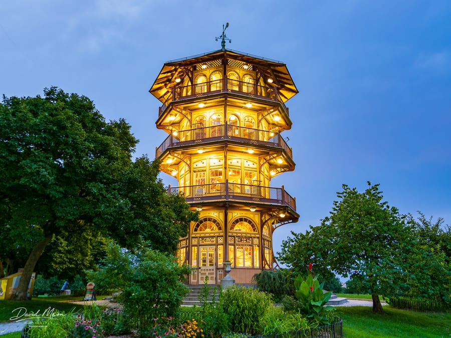Patterson Park Pagoda at Blue Hour