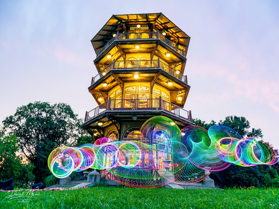 Light Painting at Patterson Park Pagoda