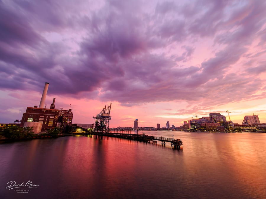 Baltimore Harbor at Sunset