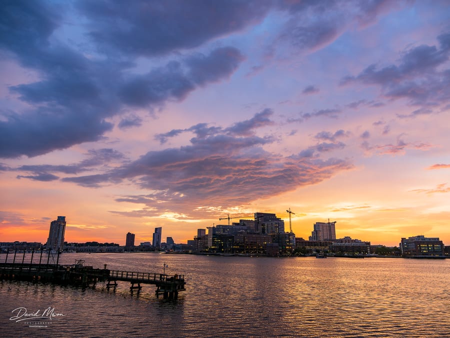 Sunset Across Baltimore Harbor