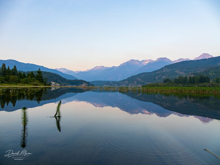 Mountains Reflected in Green Lake