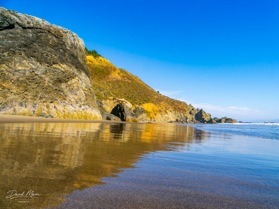 Cliffs Reflected on the Beach