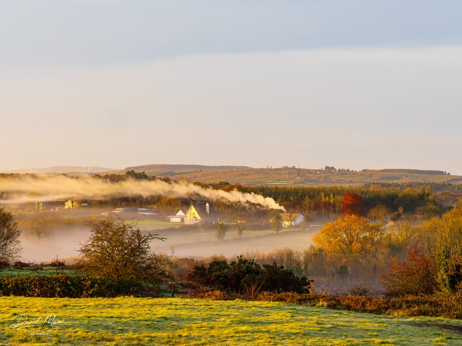 Morning Smoke Across the Valley