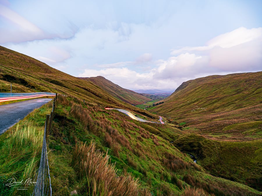 Light Trails through Glengesh Pass