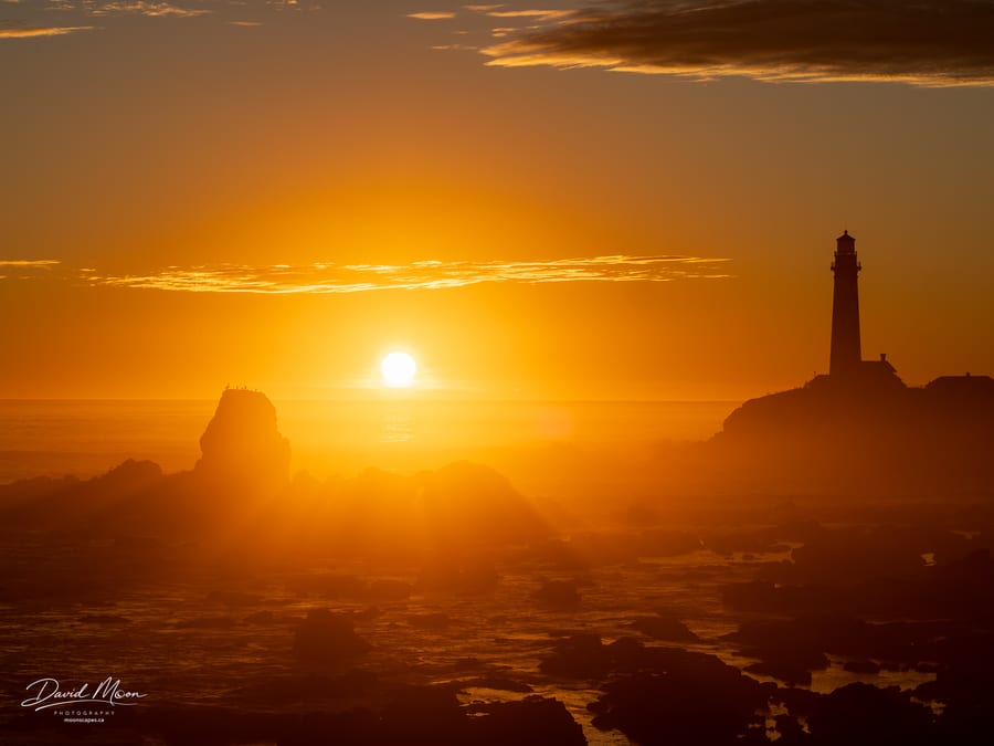 Pigeon Point Lighthouse at Sunset