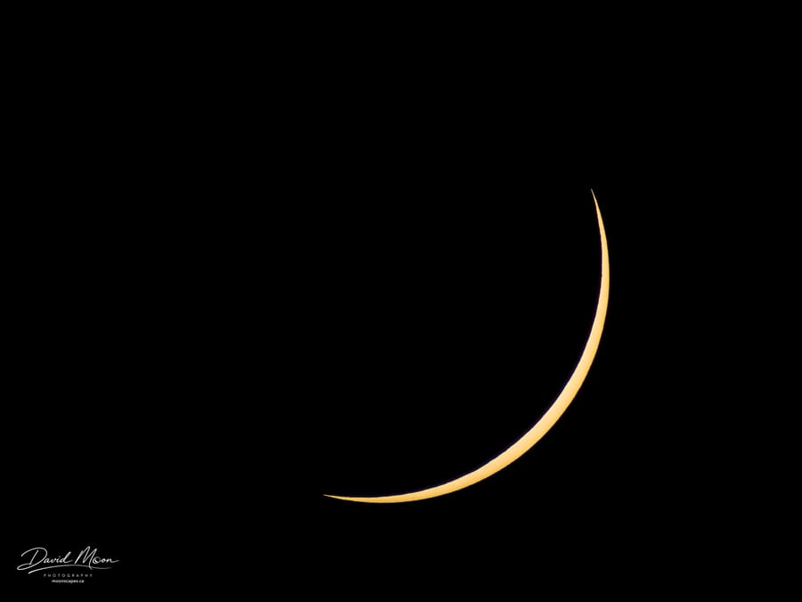 Thin Crescent After Totality