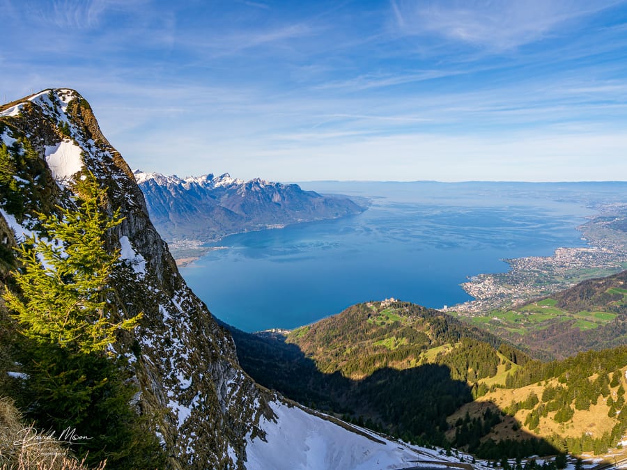 Alpine Cliffs above Lake Geneva