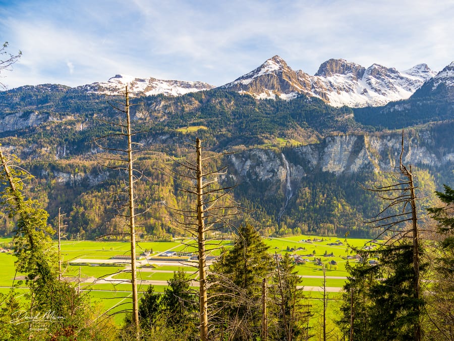 Oltschibachfall above the Valley