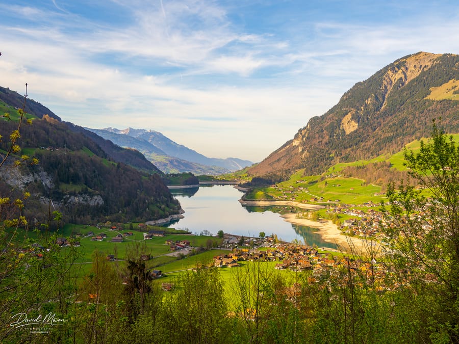 Lake Lungern and the Village Below