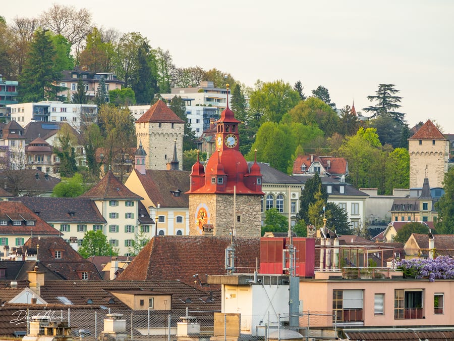 Clocks and Towers above Lucerne
