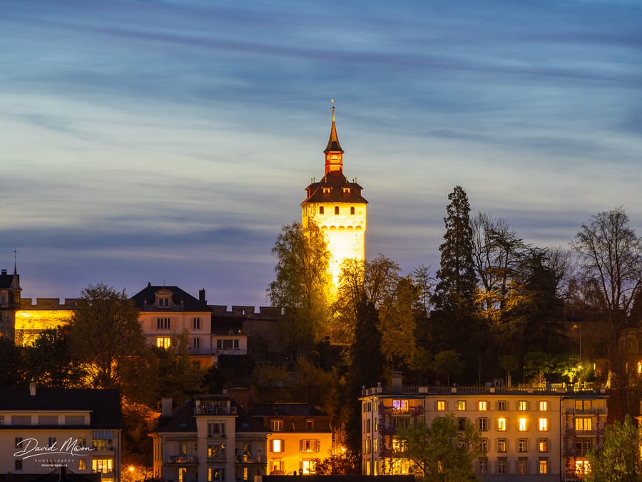 Musegg Tower after Sunset