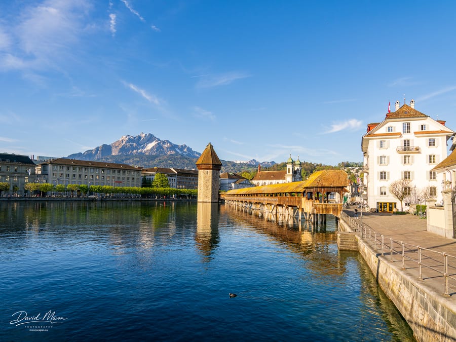 Lucerne Icons beneath Mount Pilatus