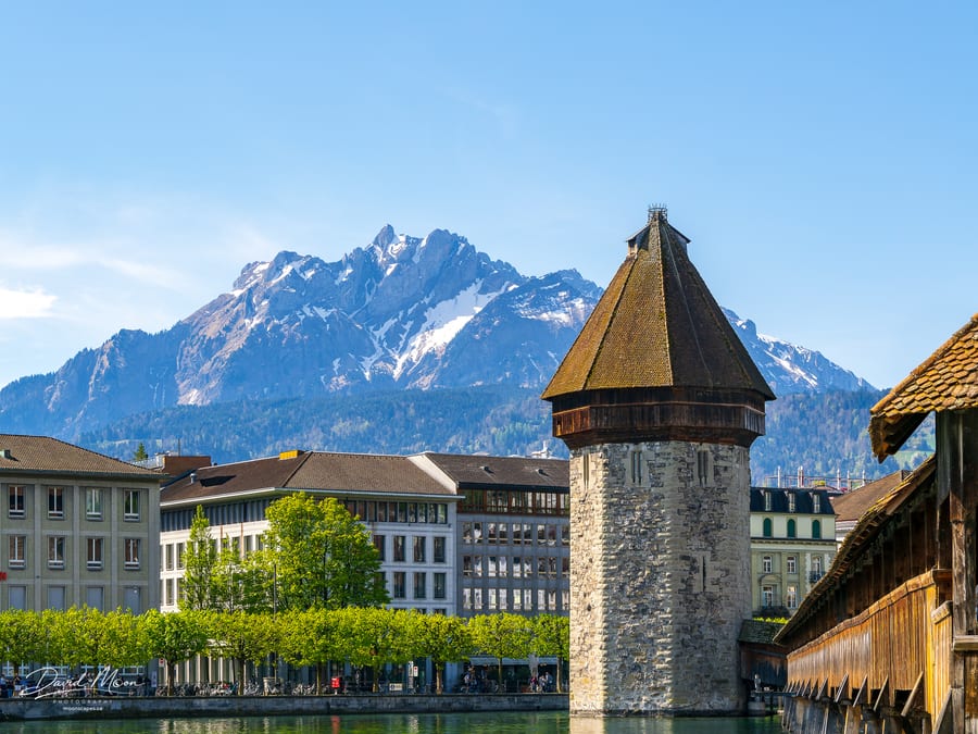 Water Tower and Mount Pilatus