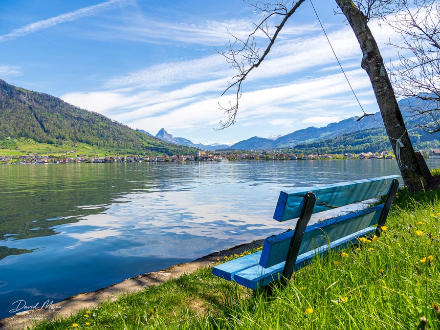 A Bench beside the Lake at Arth
