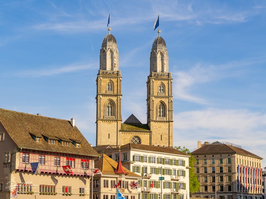 Grossmünster above Zürich