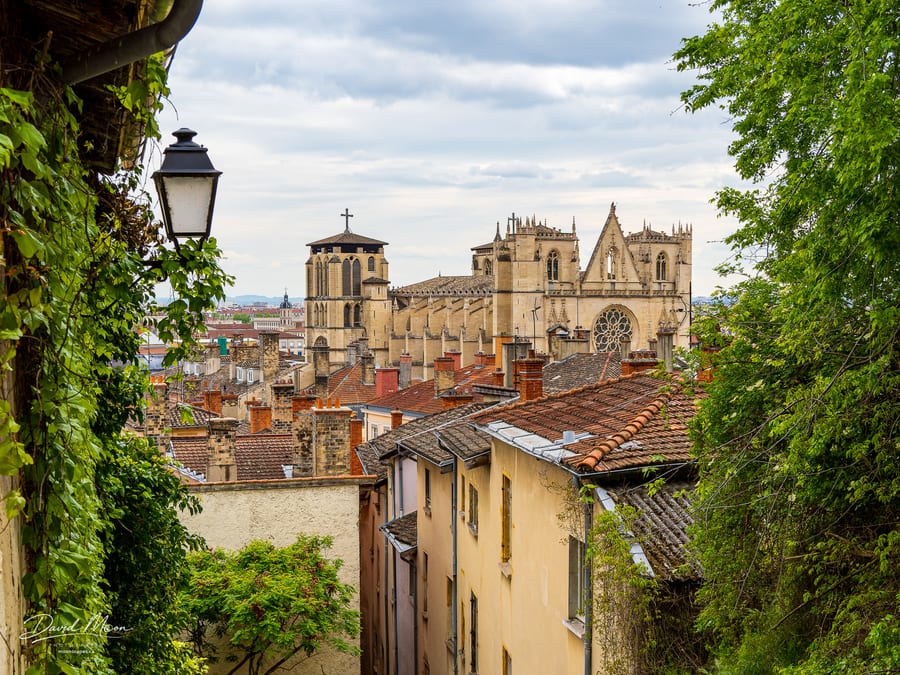Lyon Cathedral from Fourvière Hill