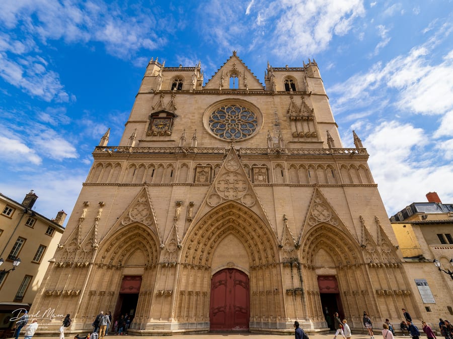 Façade of Lyon Cathedral