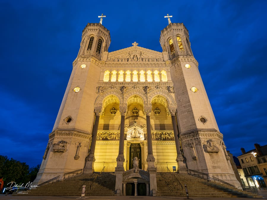 Illuminated Façade of Fourvière