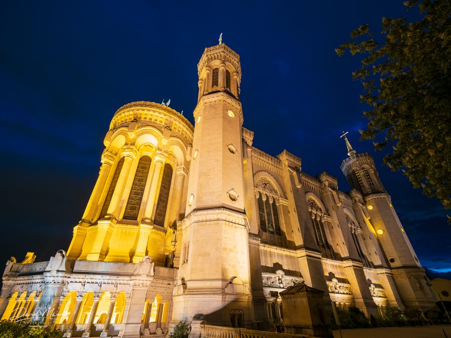 Fourvière Basilica after Dark