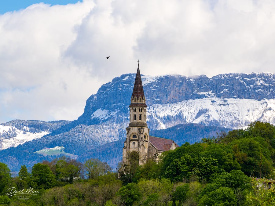 Basilica of the Visitation beneath the Alps