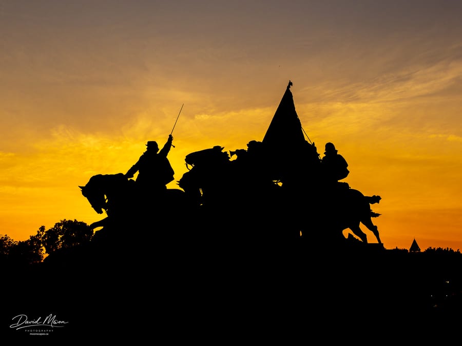 Grant Memorial in Silhouette